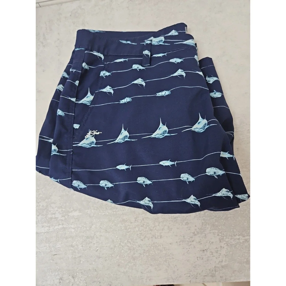 Huk Shorts Mens 36  Swordfish Print 11